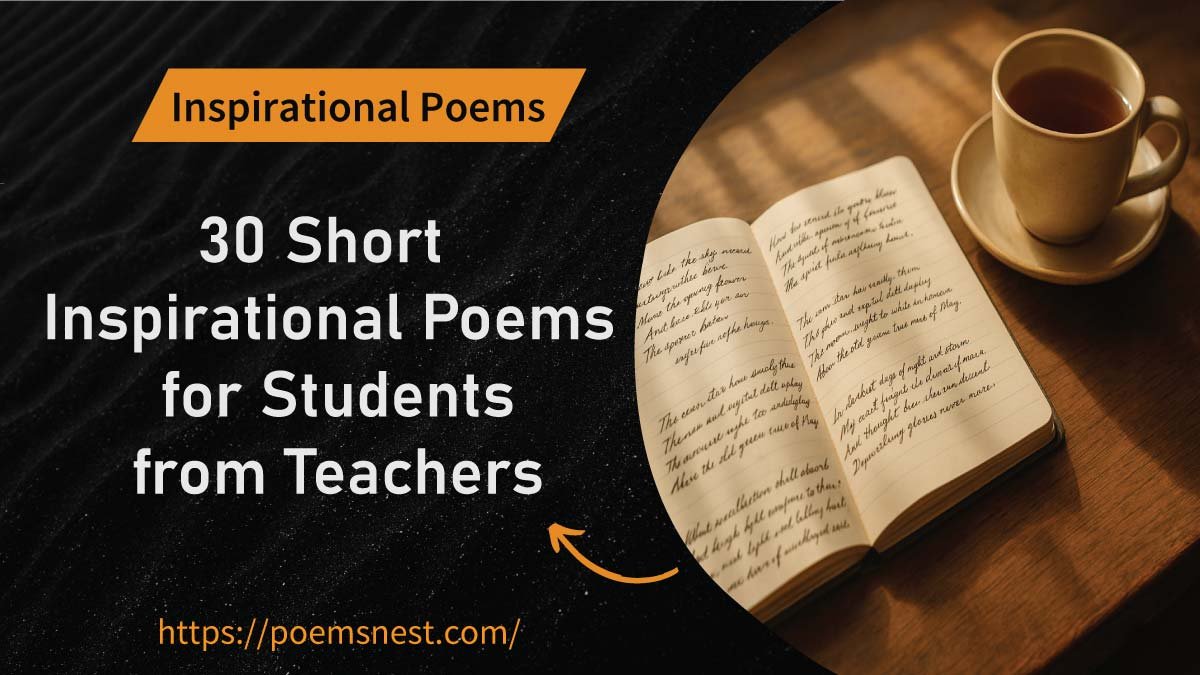 30 Short Inspirational Poems for Students from Teachers