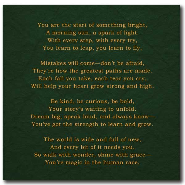 Inspirational Poem for Children