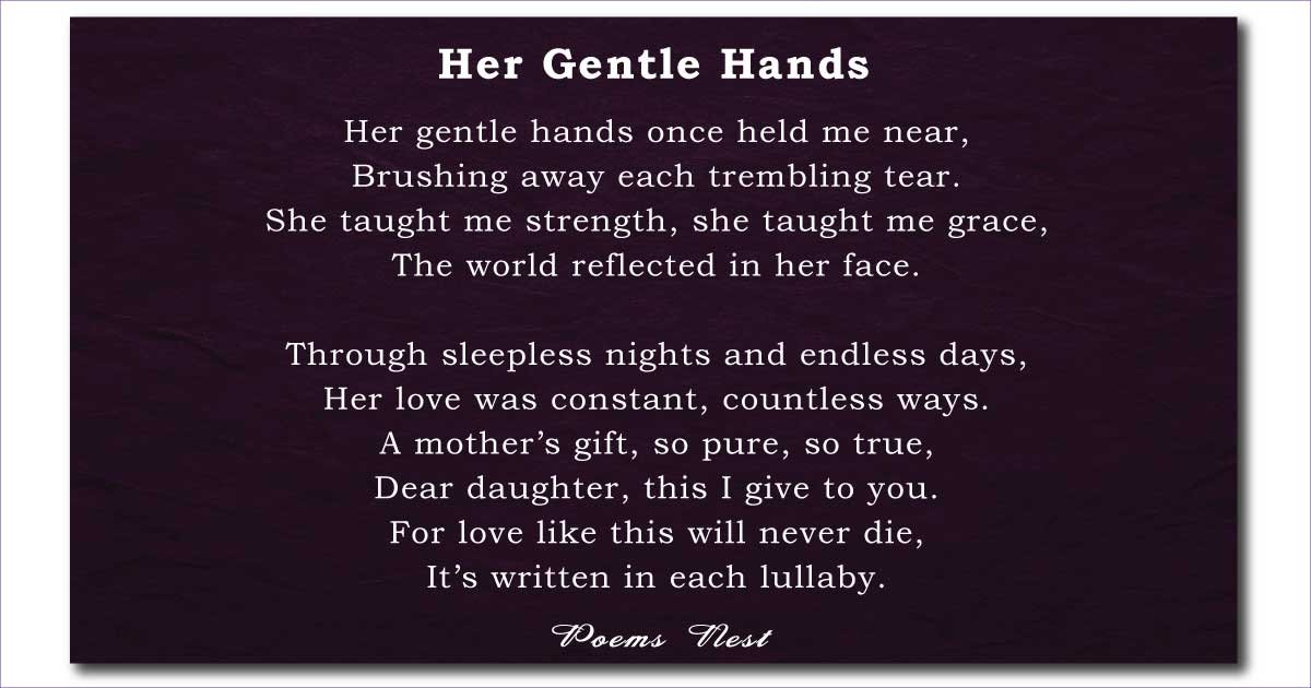 Mother to Daughter Poems That Make You Cry