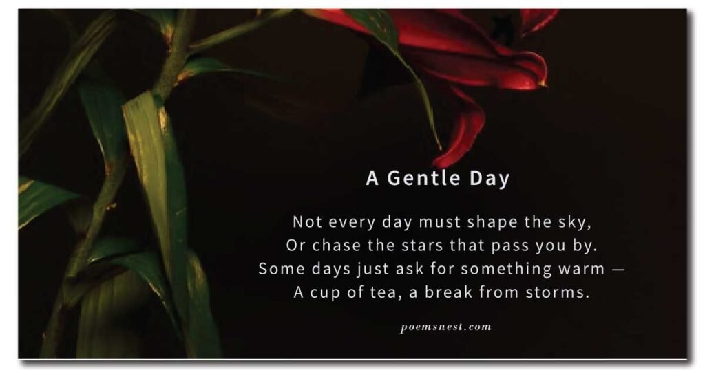 Short Inspirational Poems About Life