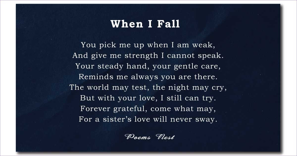Sister Poems That Will Make You Cry