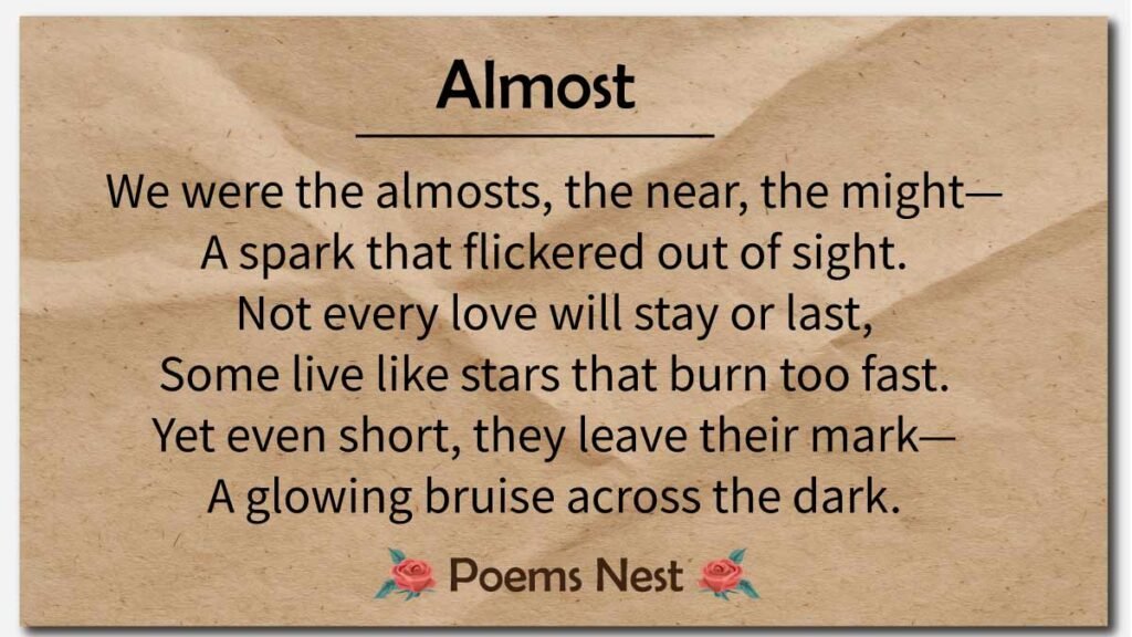 Beautiful short poems about life and love