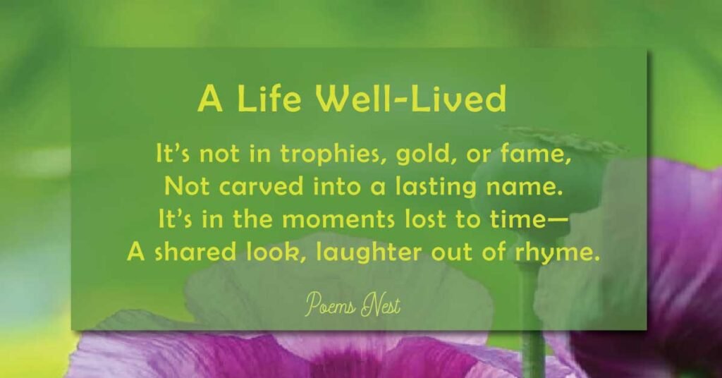 Best Poems About Life
