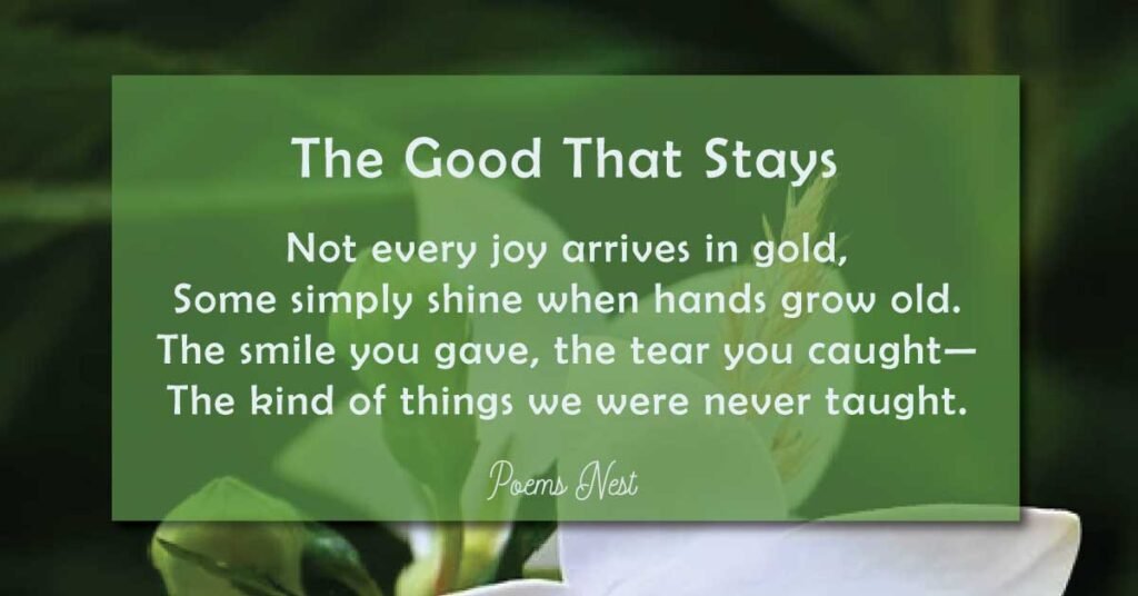 Good Poems About Life