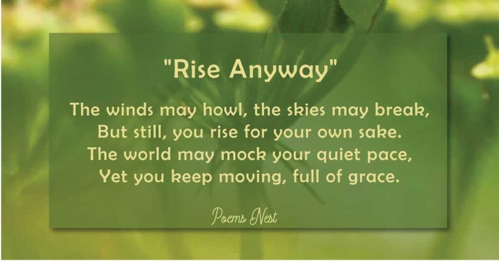 Inspirational Poems About Life