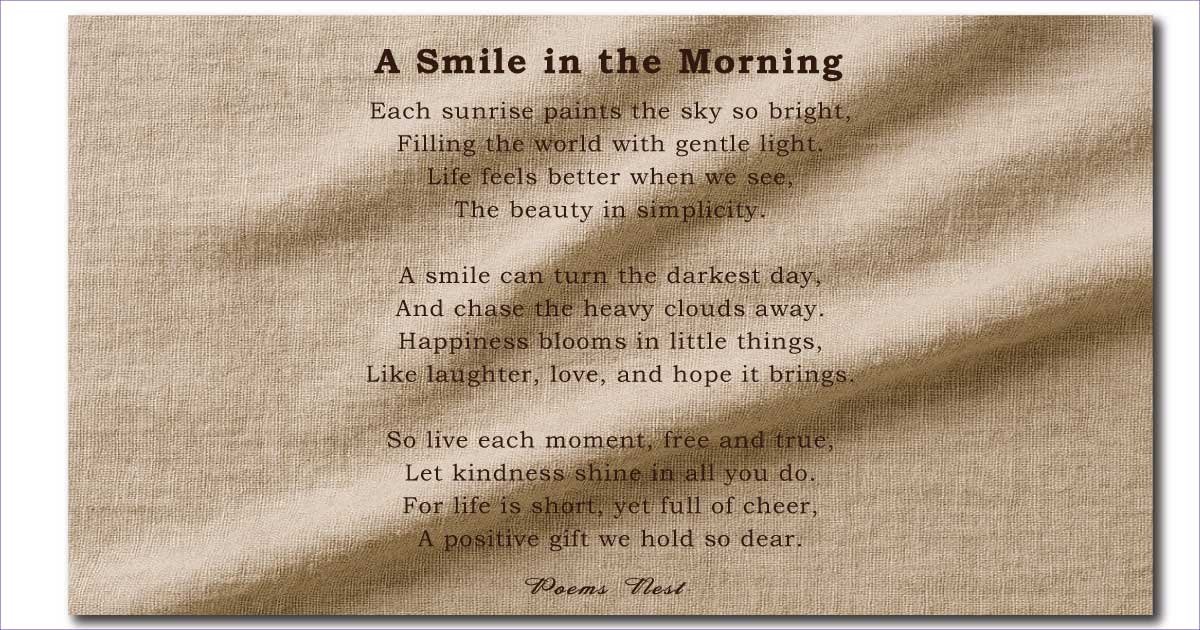Positive Short Poems About Life