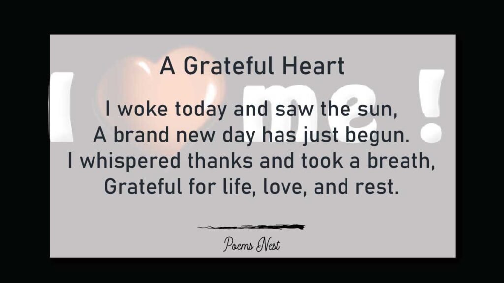 Positive Short Poems About Life and Gratitude