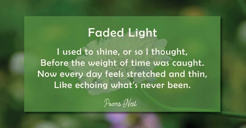 Sad Poems About Life