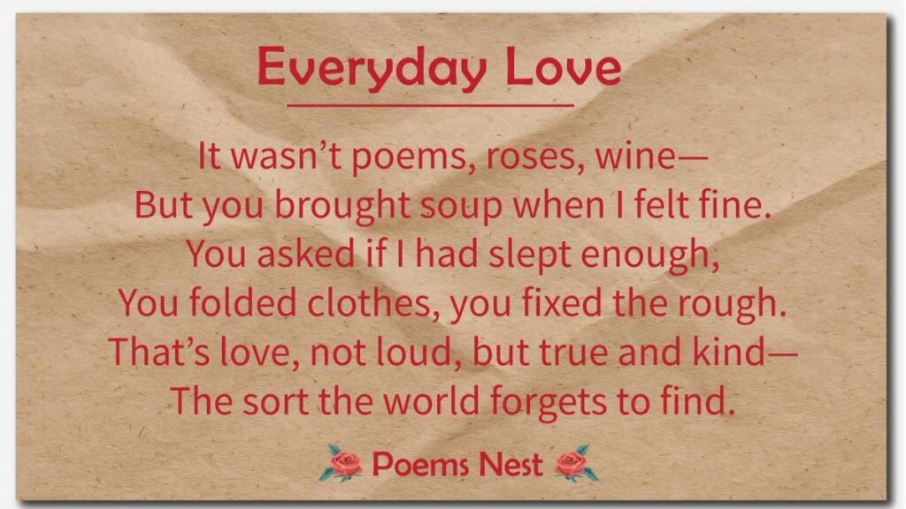 Deep short poems about life struggles and love

