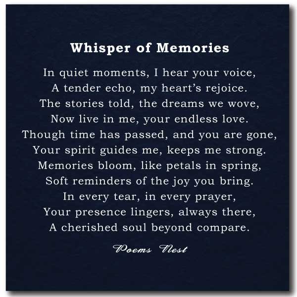 Best Memorial Poems for Loved Ones