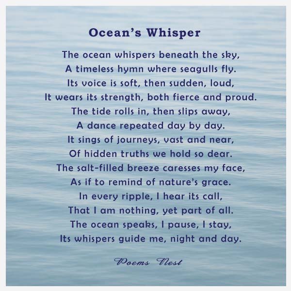 Best Nature Poem About the Ocean