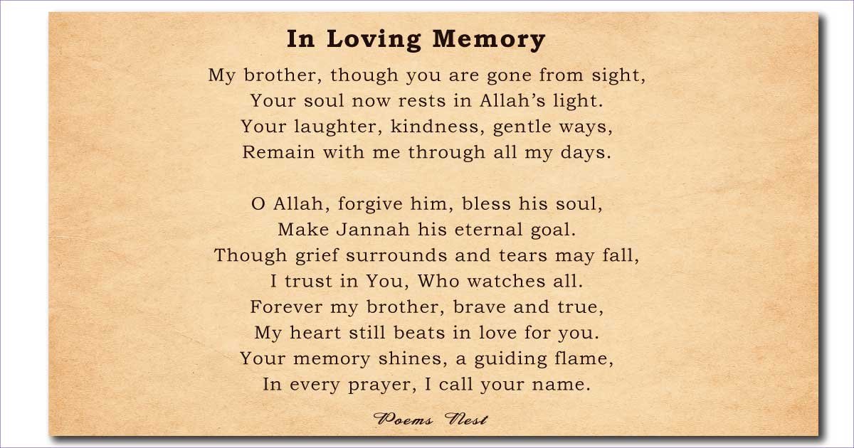 Death Poems for Brother