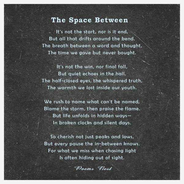Deep Poems About Life