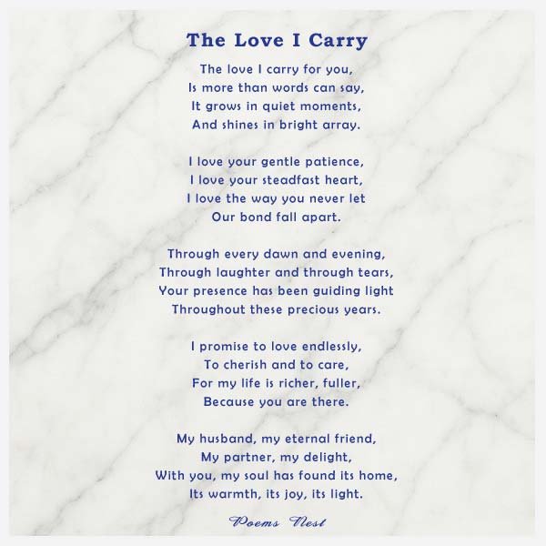 Famous Love Poems for Husband