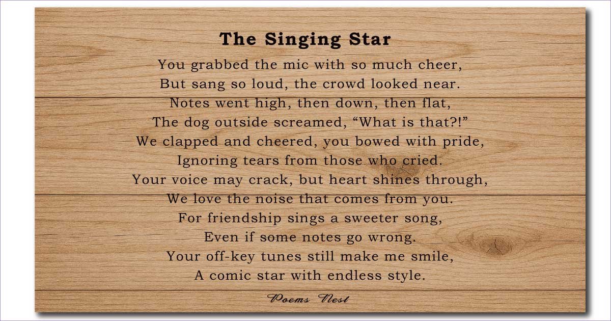 Funny Poems for Friends