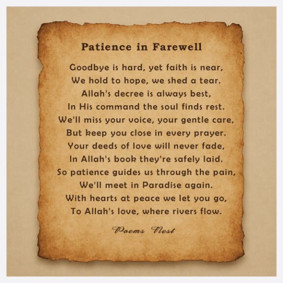 Goodbye Funeral Poems to Comfort the Heart