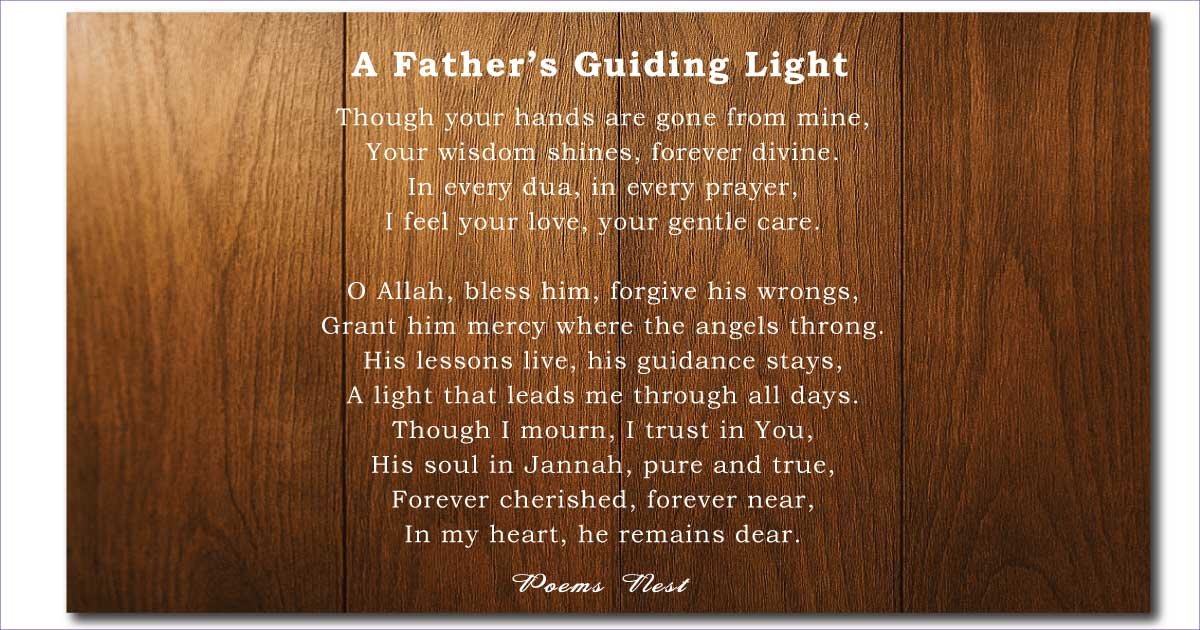 Heartfelt Death Poems for Dad to Honor His Memory