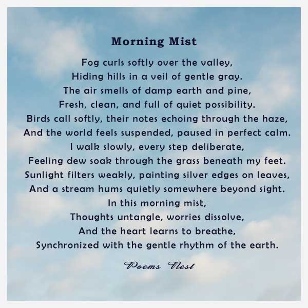 Inspirational poems about nature and tranquility