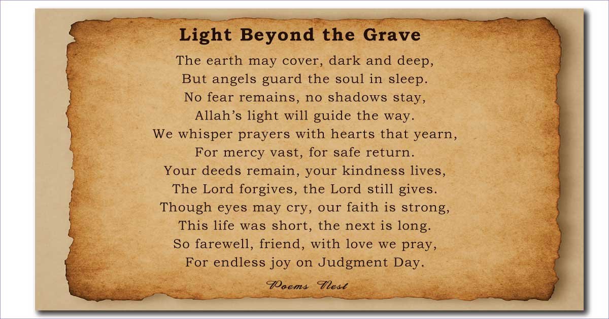 Poems to Say Goodbye at a Funeral