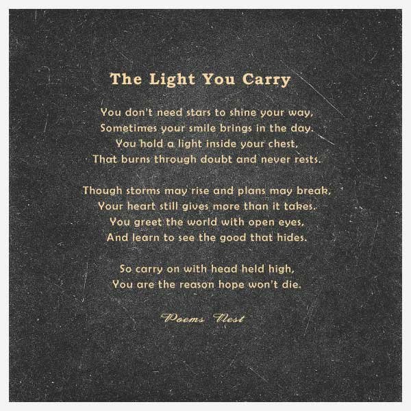 Positive Poems About Life