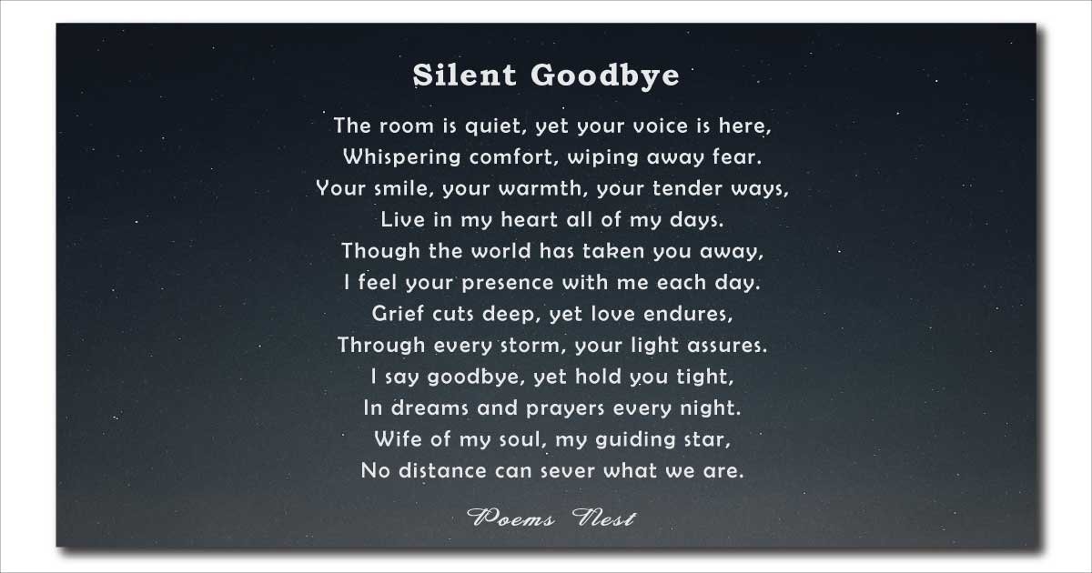 Top 25 Funeral Poems for Wife