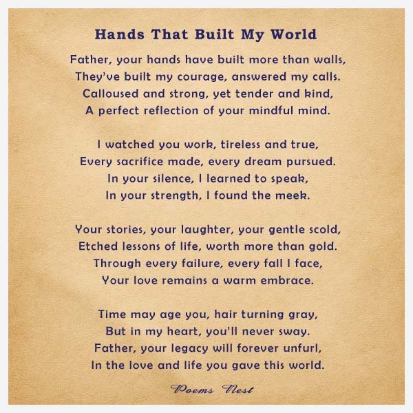 Love Poems for Father