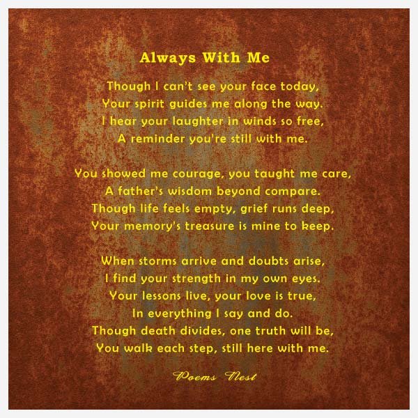 best Memorial Poem for Father