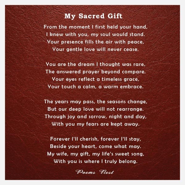 Beautiful Love Poems for Wife