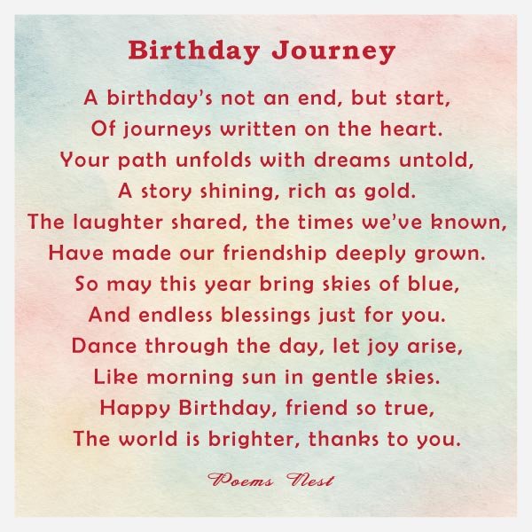 Best Birthday Poems to Celebrate Your Friend