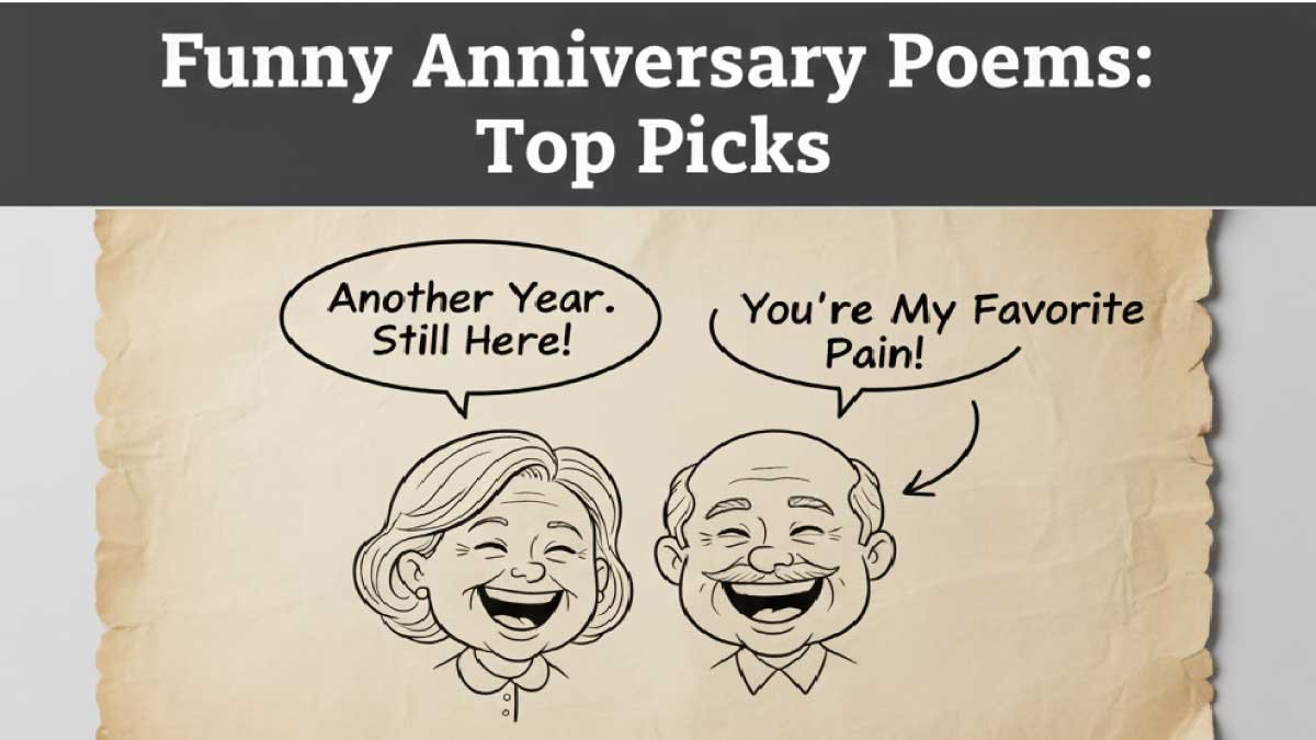 Best Funny Anniversary Poems