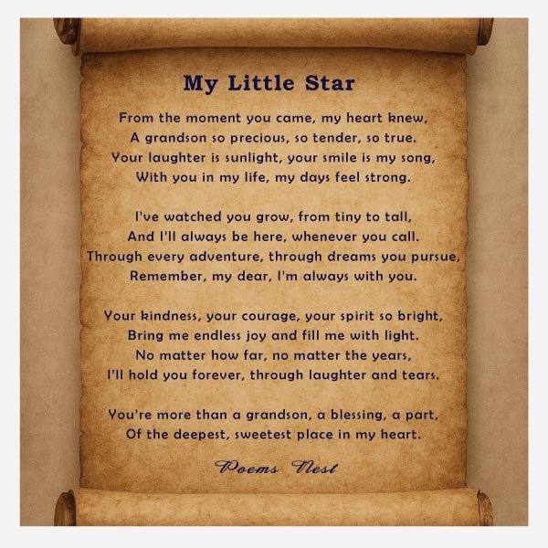 Grandson Poems from Grandma