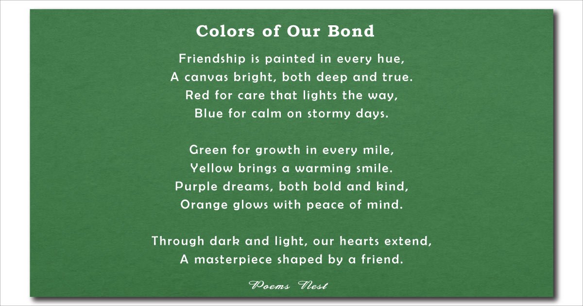 Heartfelt Friendship Poems for Best Friend