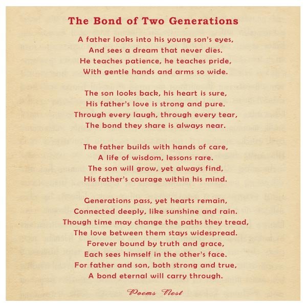 Poems About Father and Son