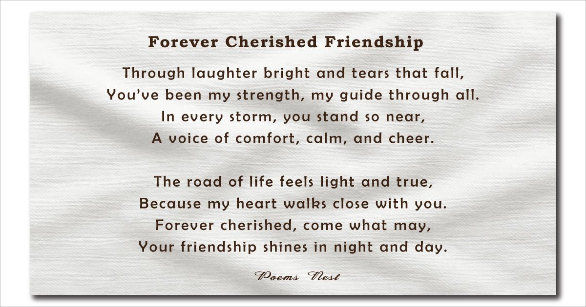 short poems for best friend