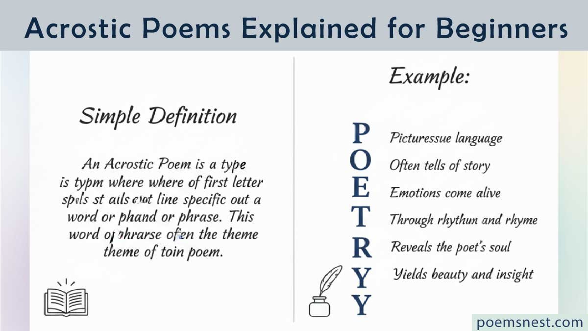 Acrostic Poems Explained for Beginners