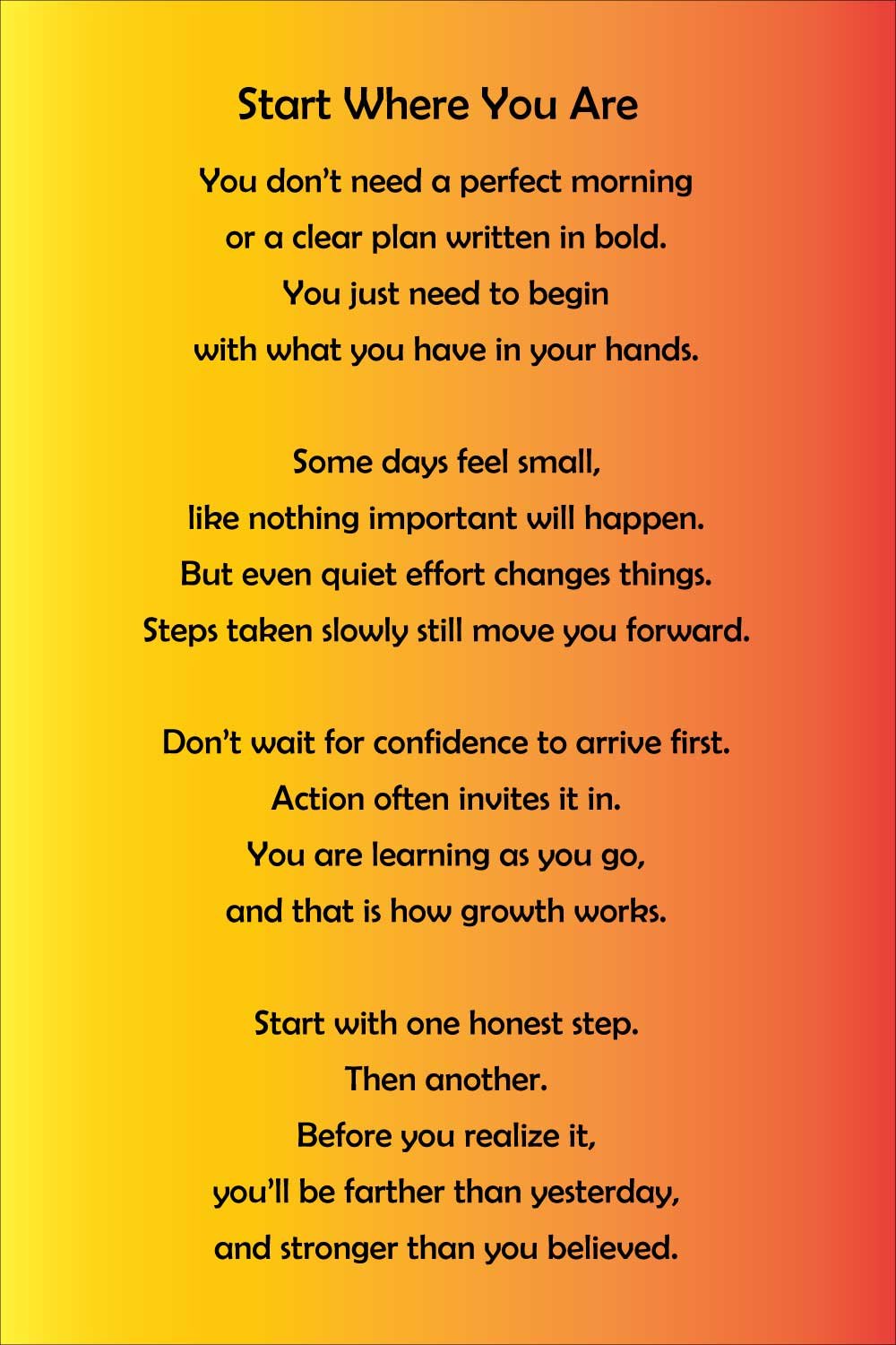 Motivational Poems for Everyday Life