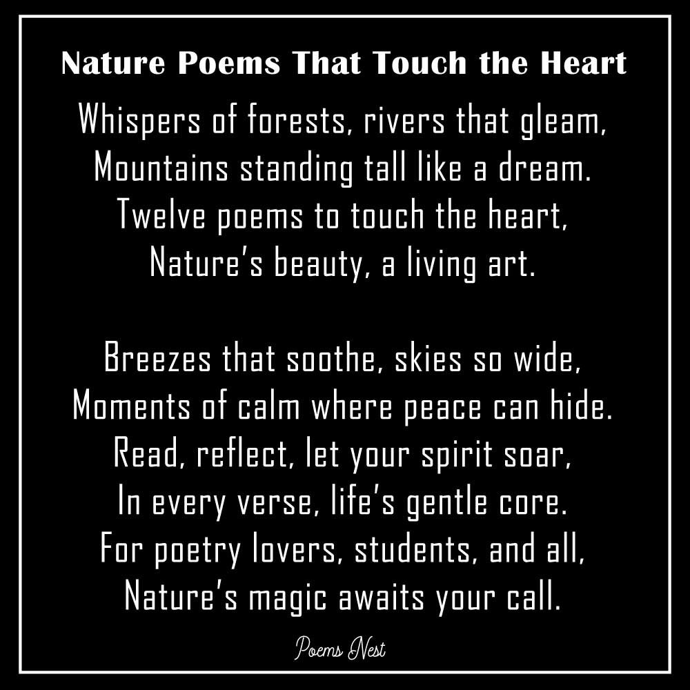 Nature Poems That Touch the Heart