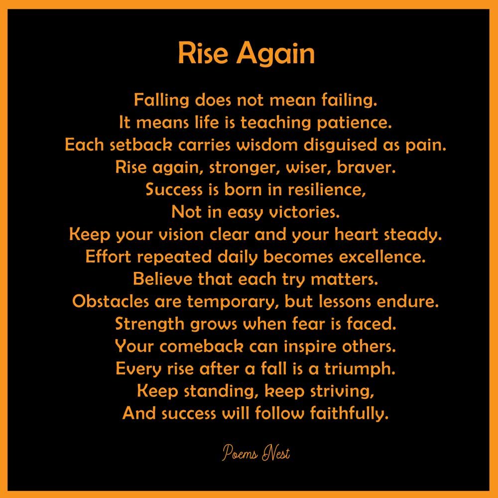 motivational poems for success