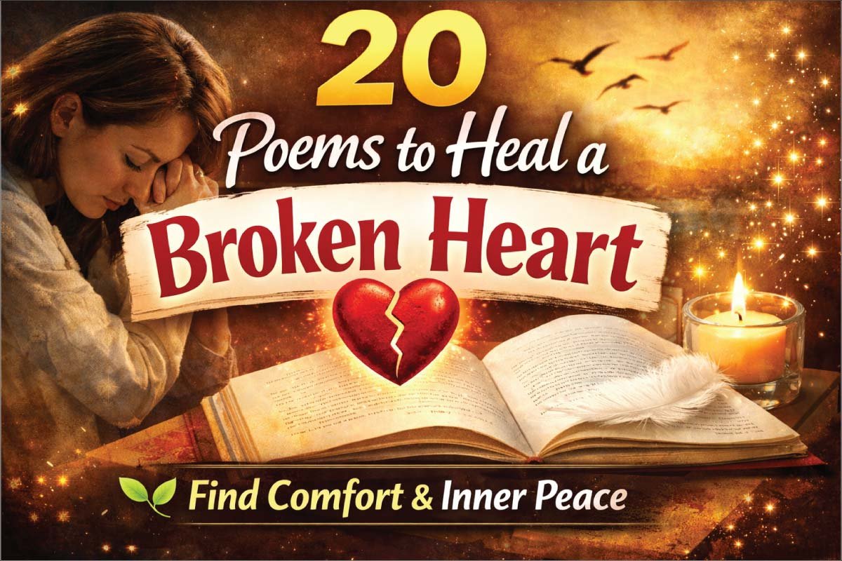 20 Poems About Healing Broken Hearts and Finding Inner Peace