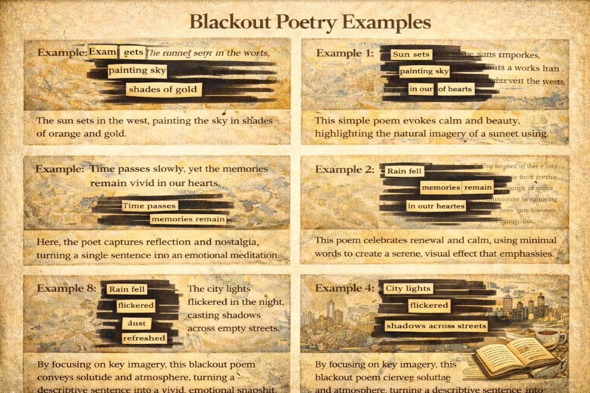 Blackout Poetry Examples