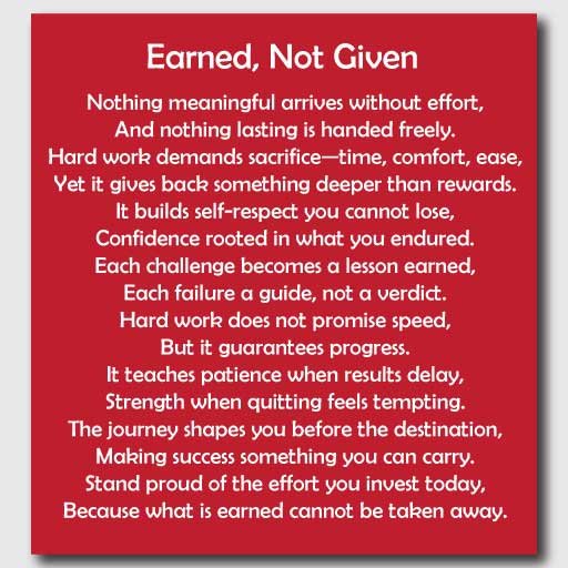 Poems About Hard Work