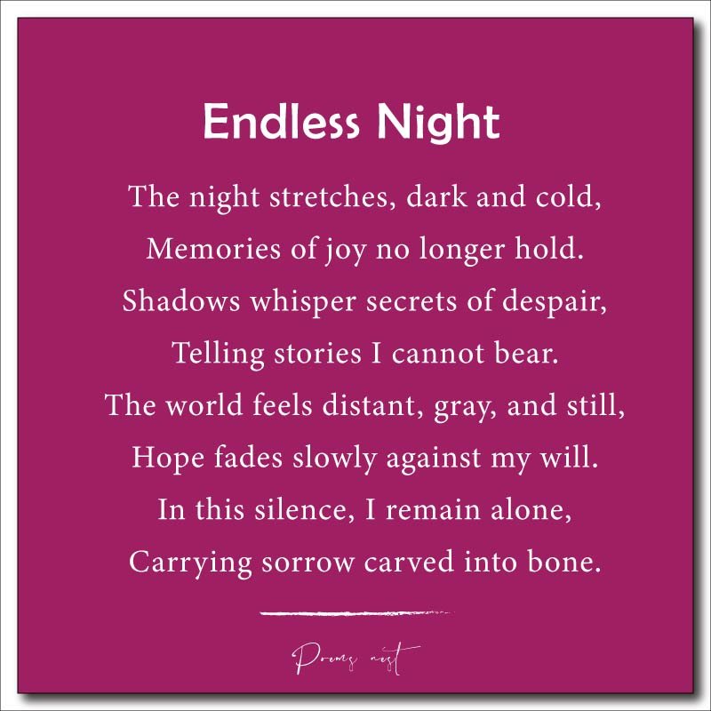 Depressing Short Sad Poems