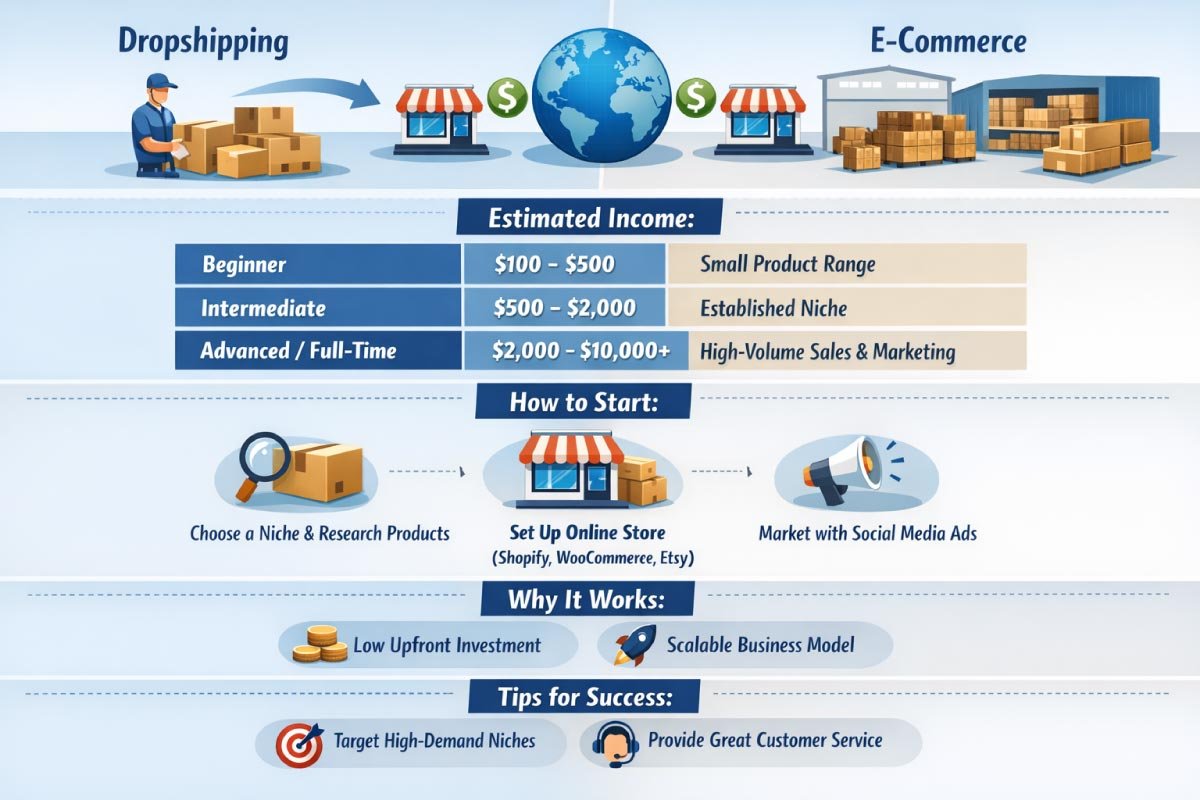 Dropshipping or E Commerce