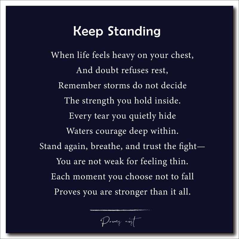 Encouragement Short Inspirational Poems