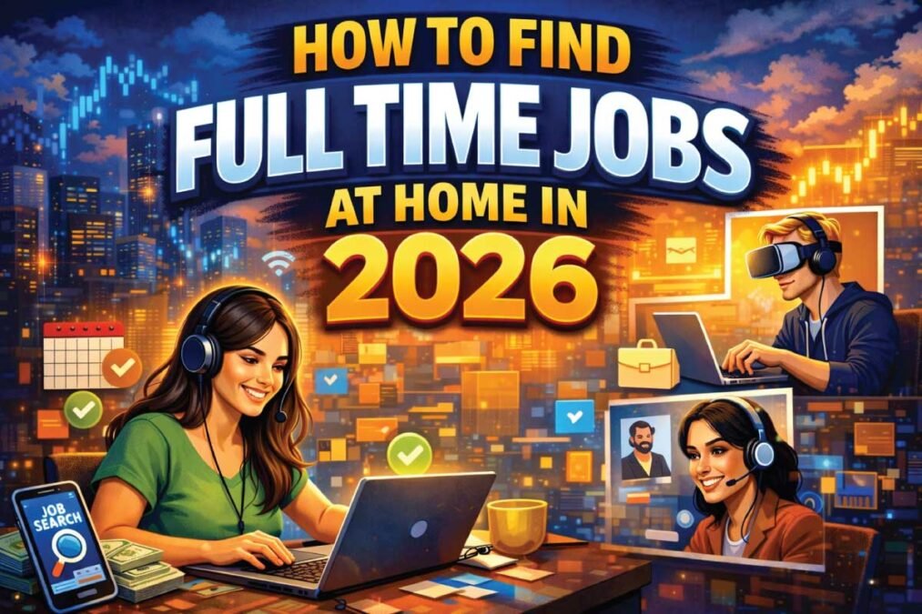 How to Find Full Time Jobs at Home in 2026