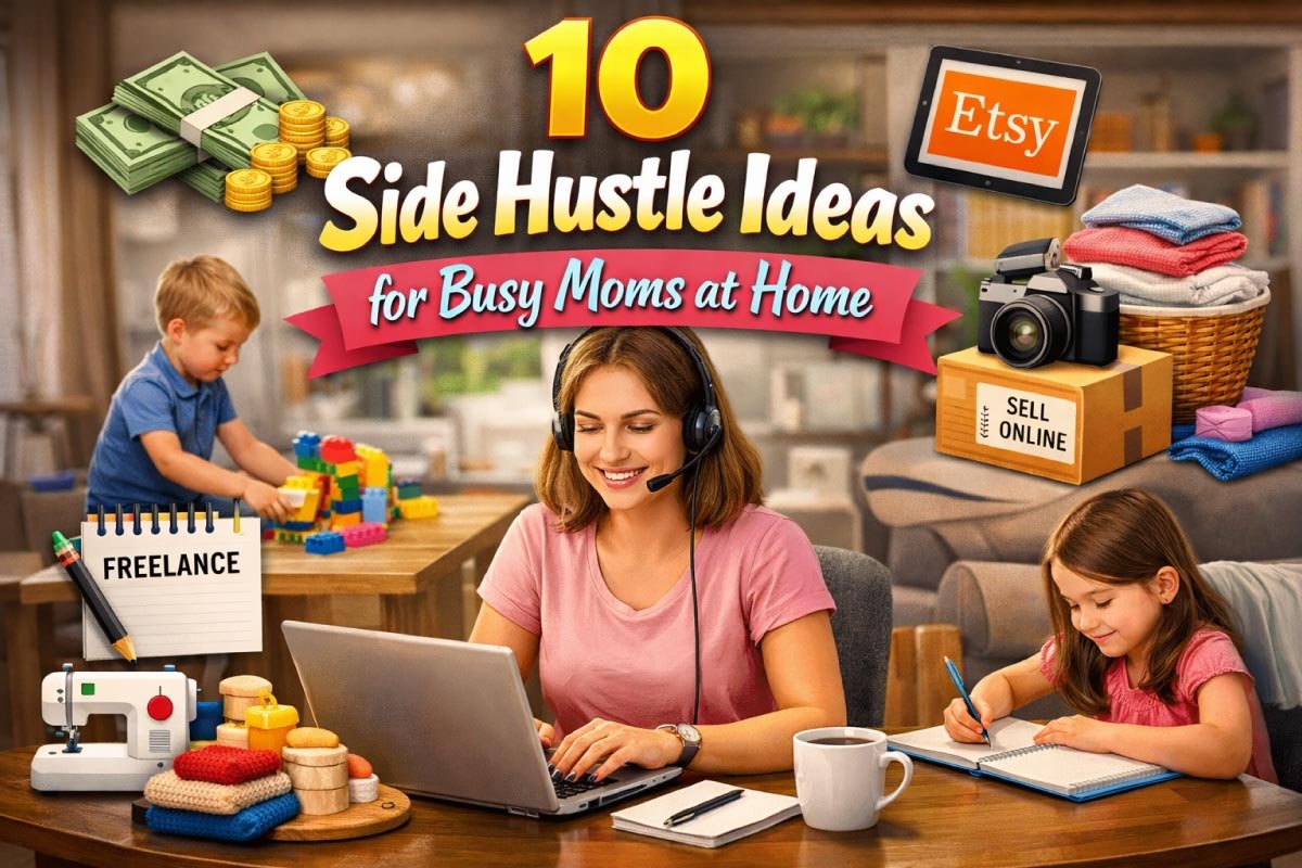 Hustle Ideas for Busy Moms at Home