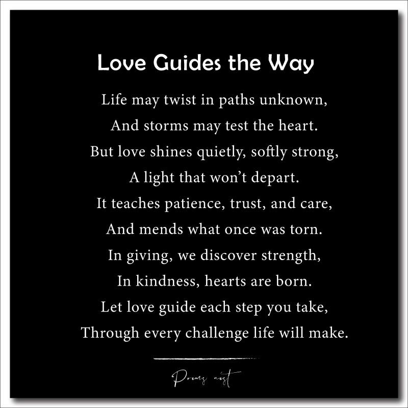 Short Inspirational Poems About Life and Love