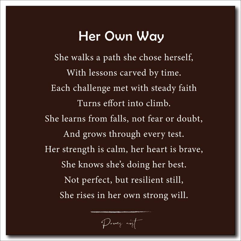 Short Inspirational Poems for Women