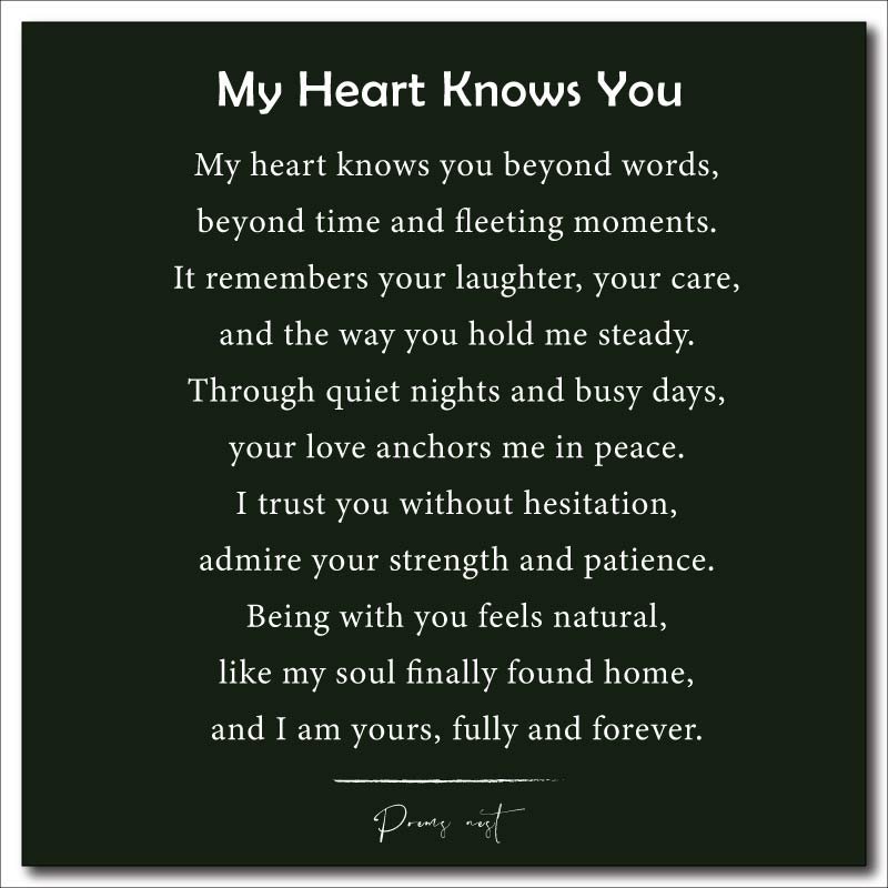 Short Love Poems for Him from the Heart