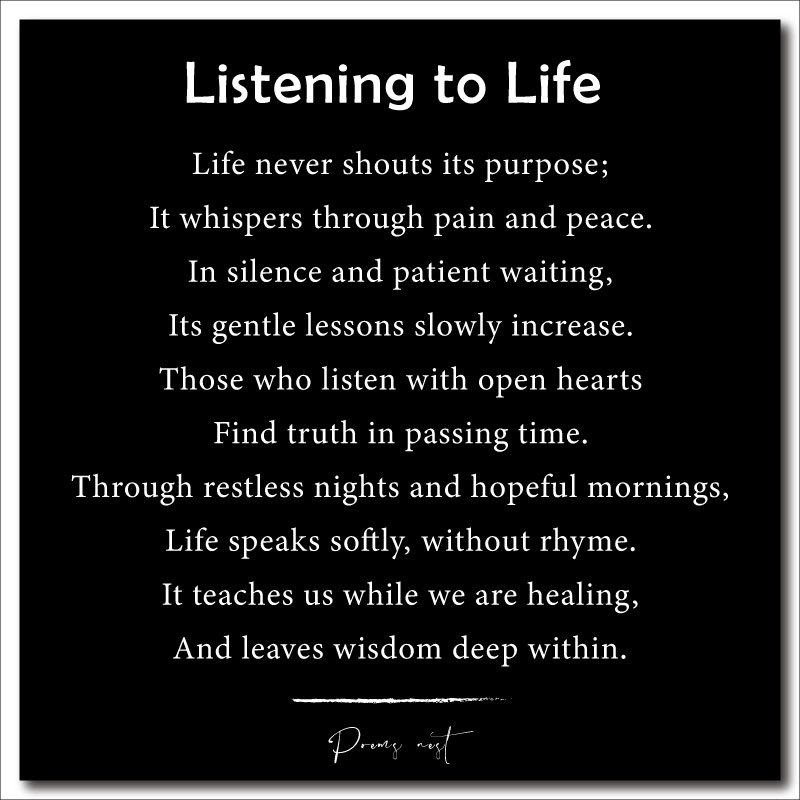 Short Poems About Life